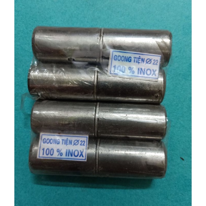 Bộ 2 bản lề cối tiện inox phi 22, bản lề cửa inox chịu lực. Bộ 2 bản lề cối inox