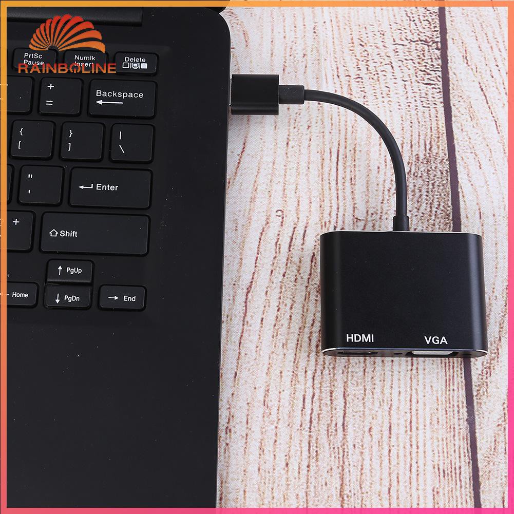 Bộ Chuyển Đổi Usb 3.0 Sang Hdmi-Compatible Vga 1080p Cho Windows 7 / 8 / 10 Pc Tv | BigBuy360 - bigbuy360.vn