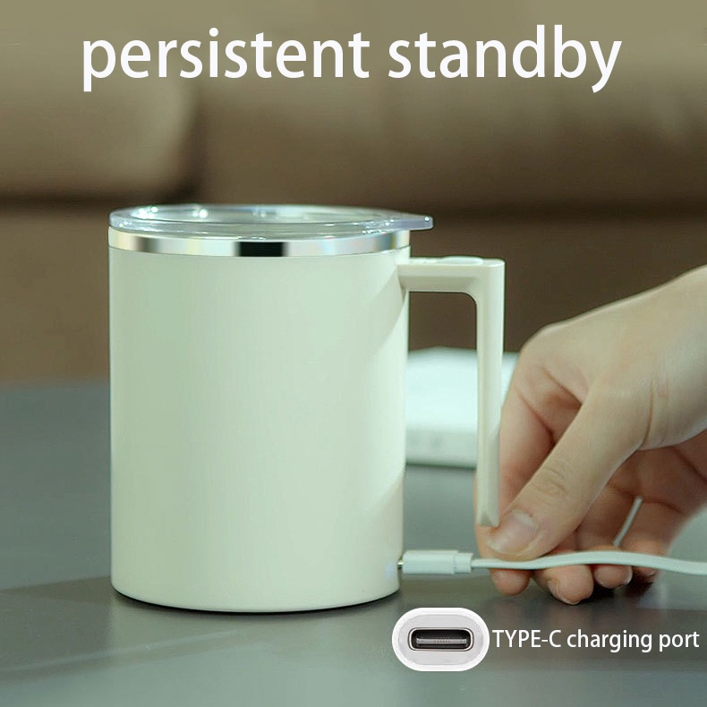 Cốc Khuấy Cà Phê Xoay Tự Động Có Nam Châm