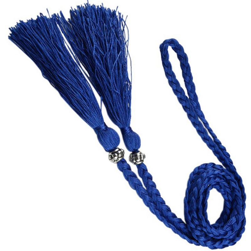 Thắt lưng dây bện phối tua rua thời trang nữ