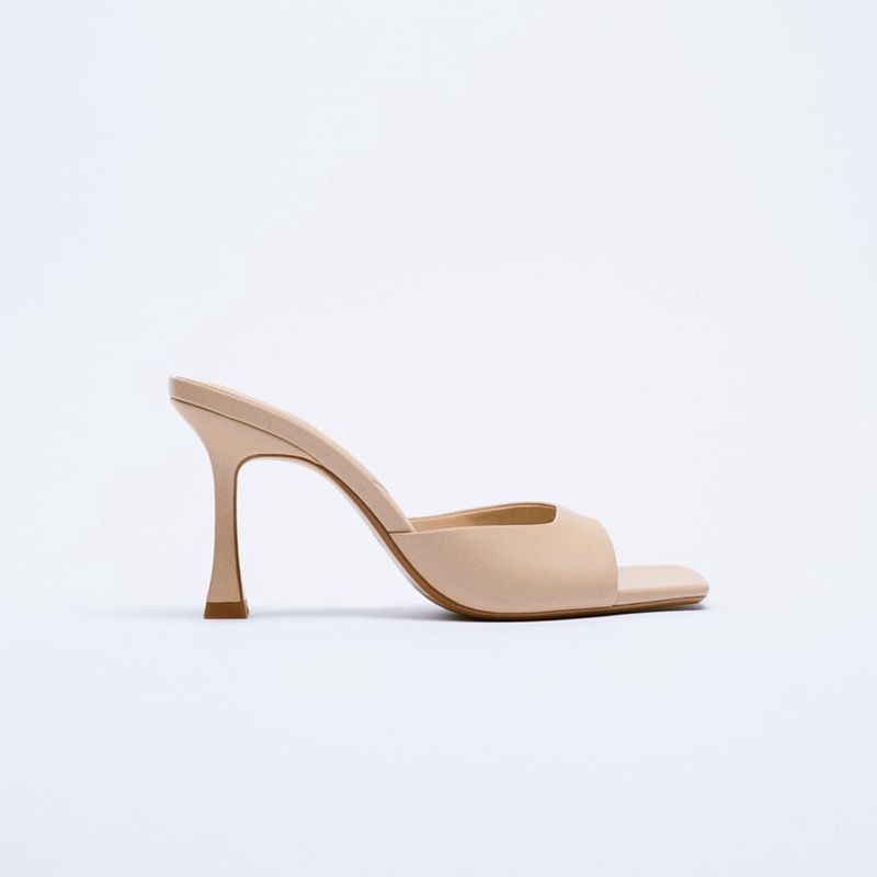 Zara Guốc da cao gót mũi vuông