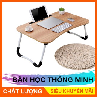 Bàn Học Gấp Gọn Thông Minh Có Khe Cắm Ipad - Giao Màu Ngẫu Nhiên