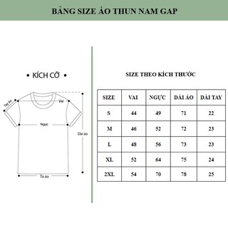 ÁO THUN NAM GAP CỔ TRÒN - XANH E
