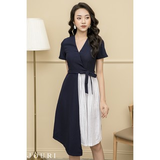 Váy tím than Phối kẻ (JV12)