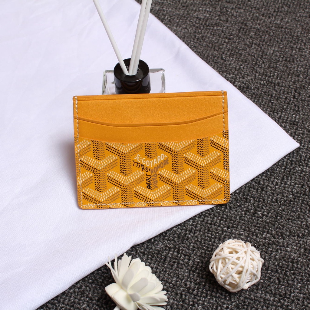 Goyard Ví Đựng Thẻ mini Đa Năng In Họa Tiết Chó Con Xinh Xắn Dành Cho Nam Và Nữ