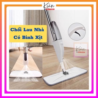 Chổi lau nhà kèm bình xịt nước tiện lợi,tích hợp bình nước bóp tay ở thân chổi - cây lau nhà thông minh