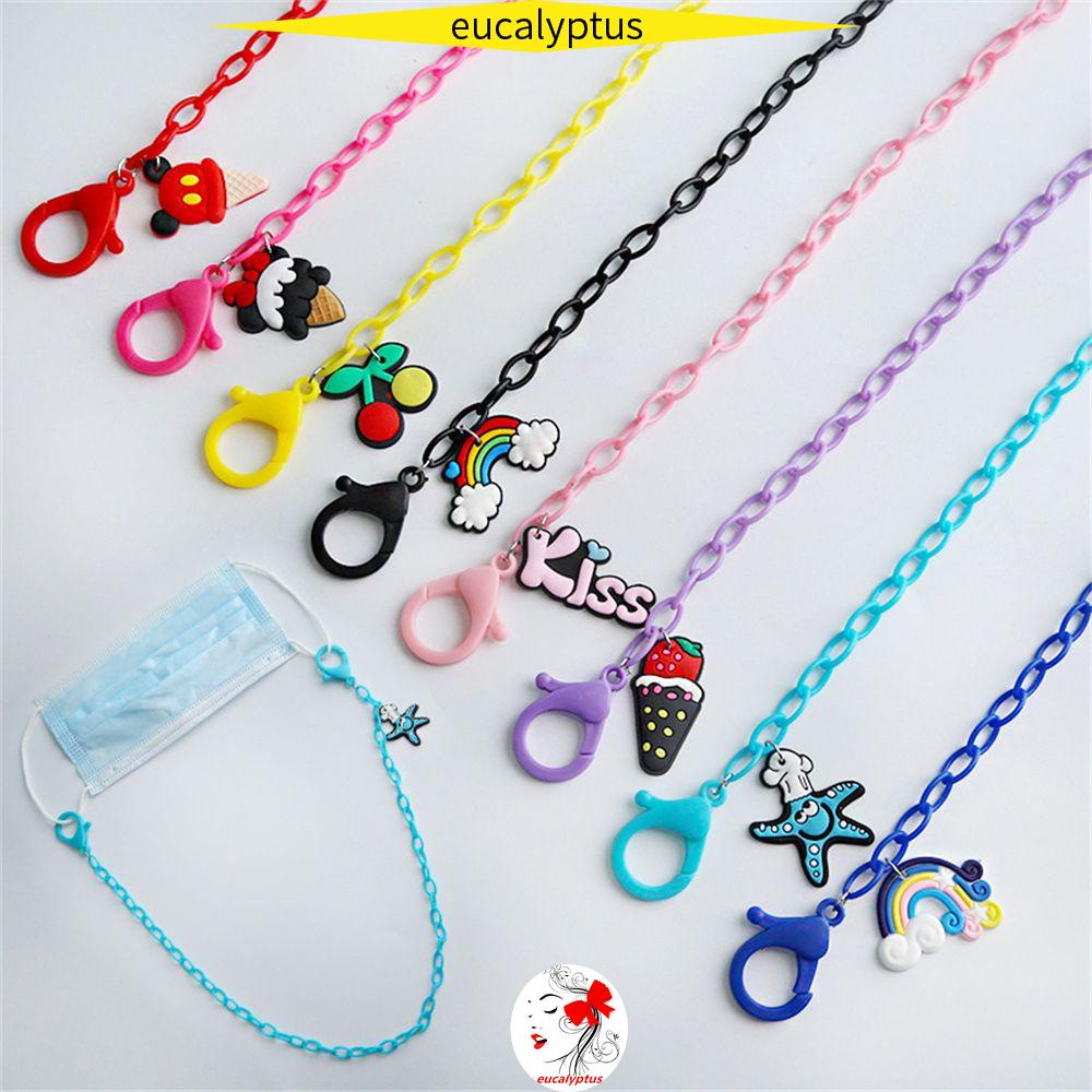 1PC Cartoon Acrylic Mask Lanyard Artifact Portable Mask Storage Chain Glasses Chain