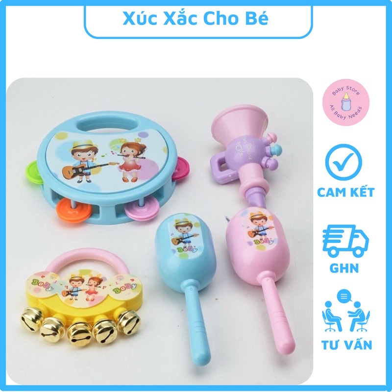 Bộ Xúc Xắc 5 Món Cho Bé