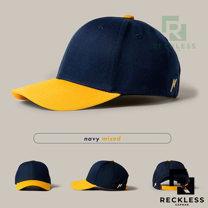 Nón Lưỡi Trai Bóng Chày Màu Phối Reckless Capman  - Signature Ballcap Mixed - Vải Kaki Cotton