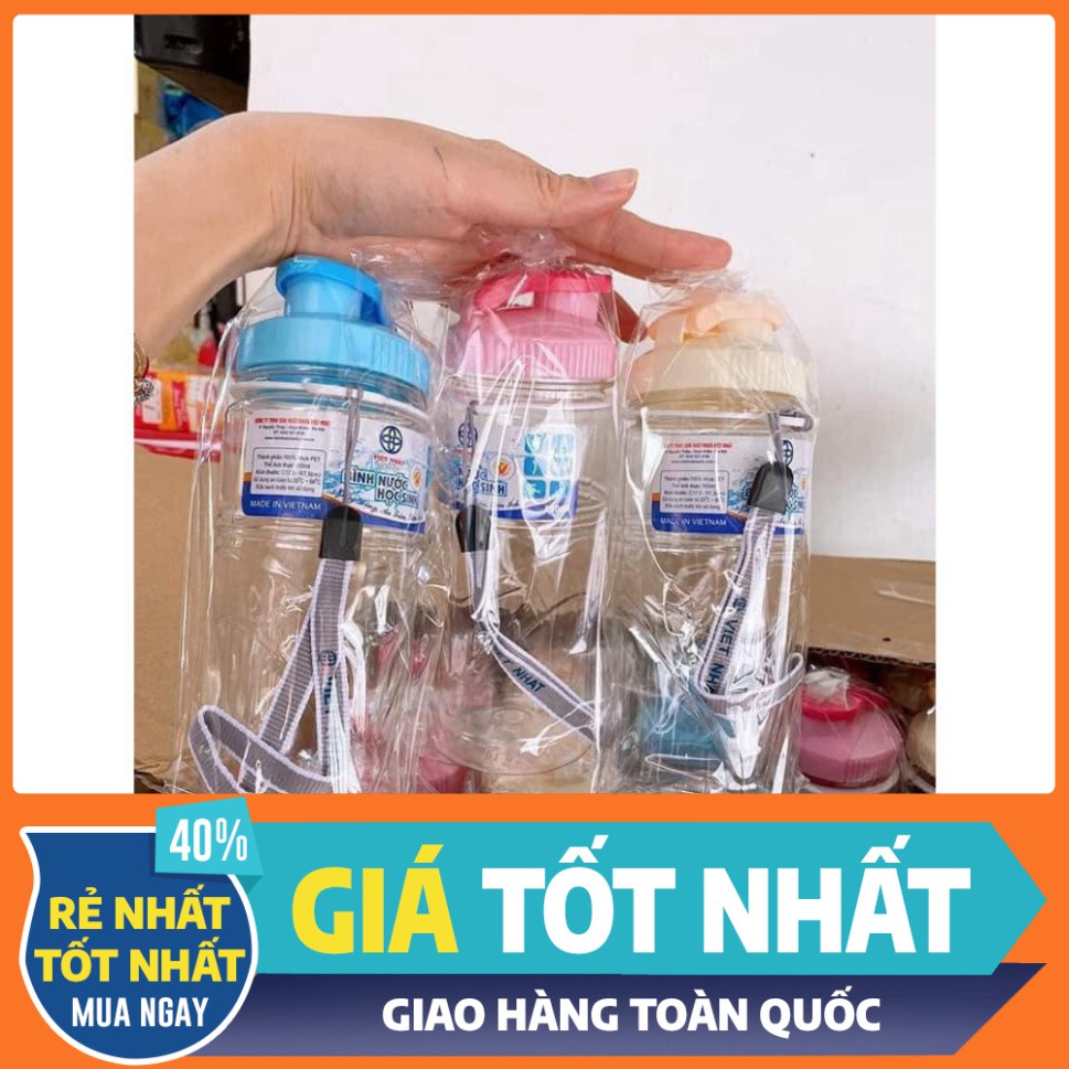 Bình nước học sinh Việt Nhật Plastic 550ml-0088