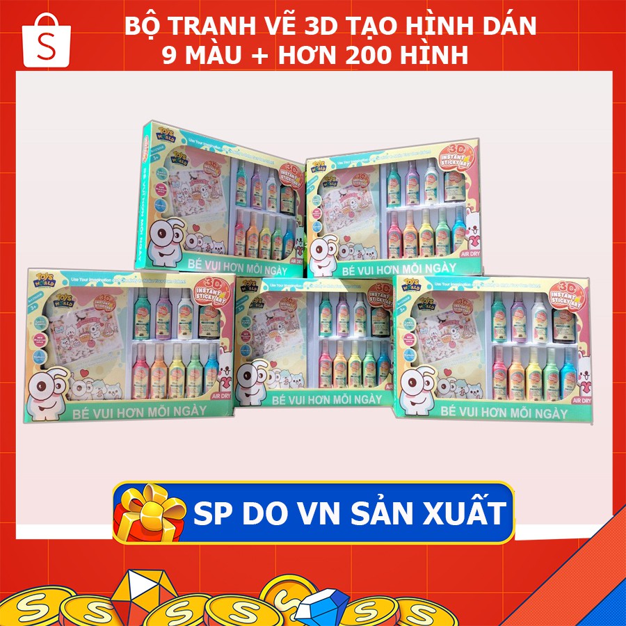 BỘ TRANH VẼ 3D PHÉP THUẬT - TẠO THÀNH HÌNH DÁN
