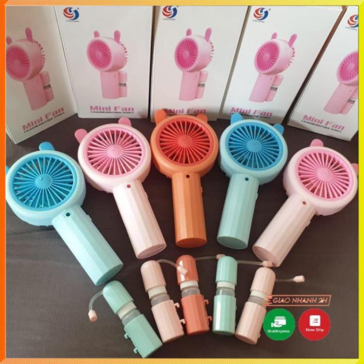 Quạt phun sương mini tích điện cầm tay , Quạt Mini Tích Điện Phun Hơi Nước Tạo Ẩm - Hàng loại 1 | BigBuy360 - bigbuy360.vn