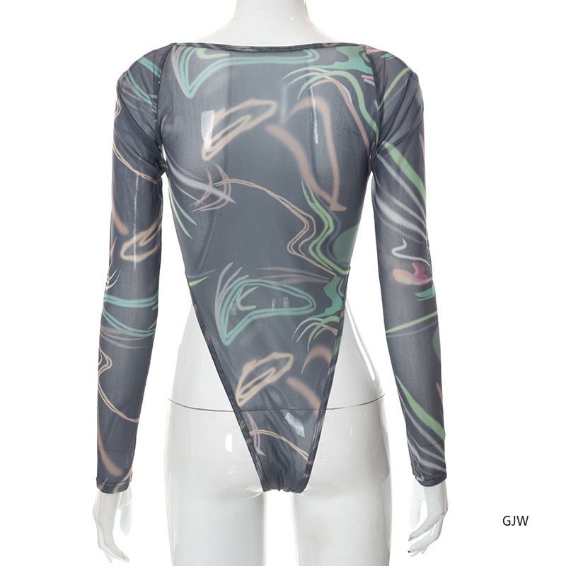Bộ Bodysuit In Họa Tiết Gợi Cảm Dành Cho Nữ | BigBuy360 - bigbuy360.vn