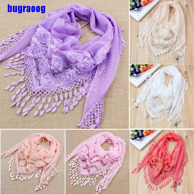 Khăn Choàng Cổ Vải Lụa Thêu Họa Tiết Cho Nữ | BigBuy360 - bigbuy360.vn