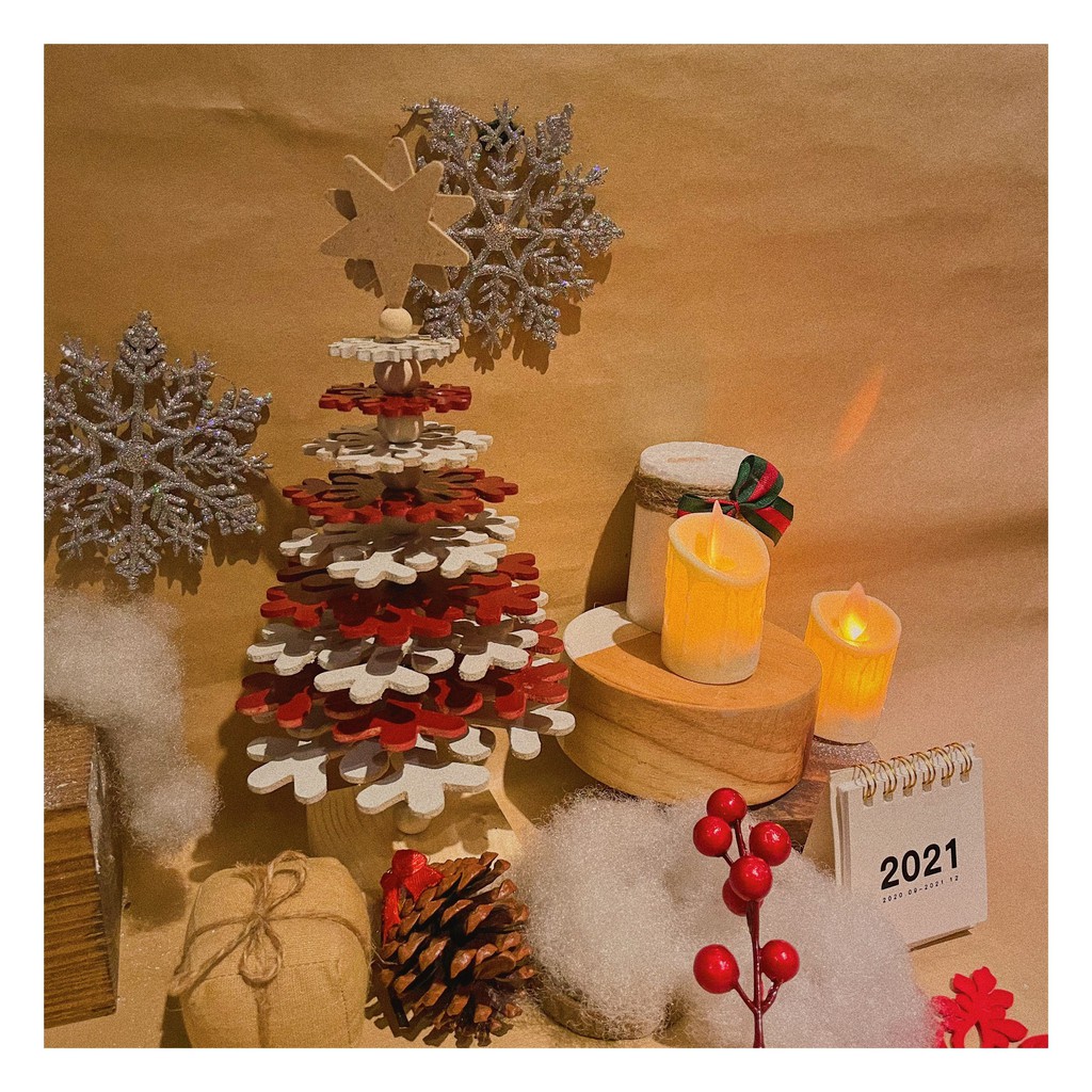 [ Ảnh thật tự chụp ] Cây Thông Noel Mini - Thông Gỗ Handmade Decor