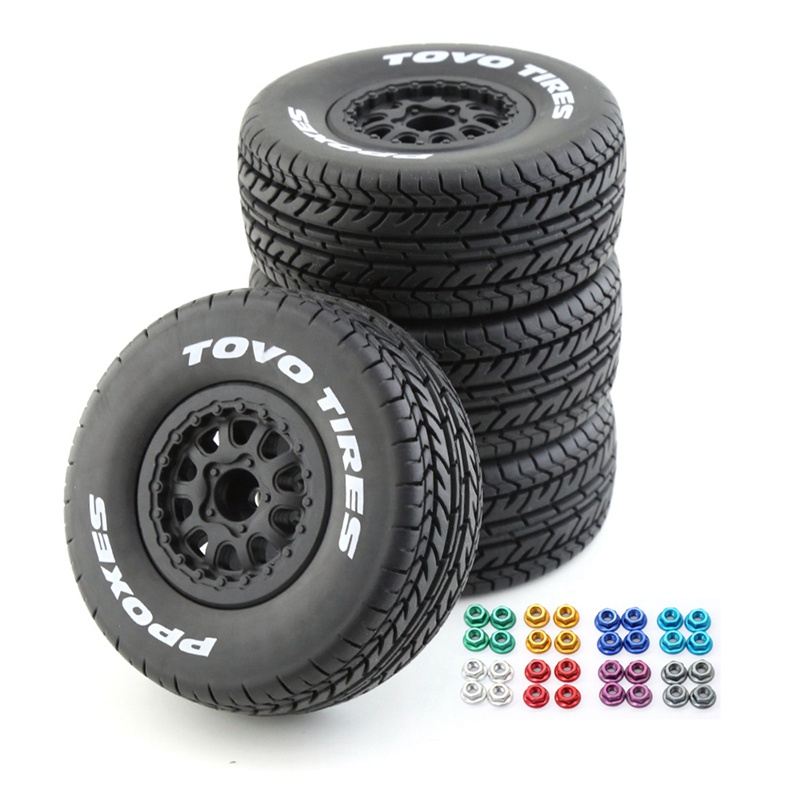 Set 4 Bánh Xe 112mm 1 / 10 12mm Cho Xe Điều Khiển Từ Xa Traxxas Slash Arrma SENTON VKAR 10SC HPI