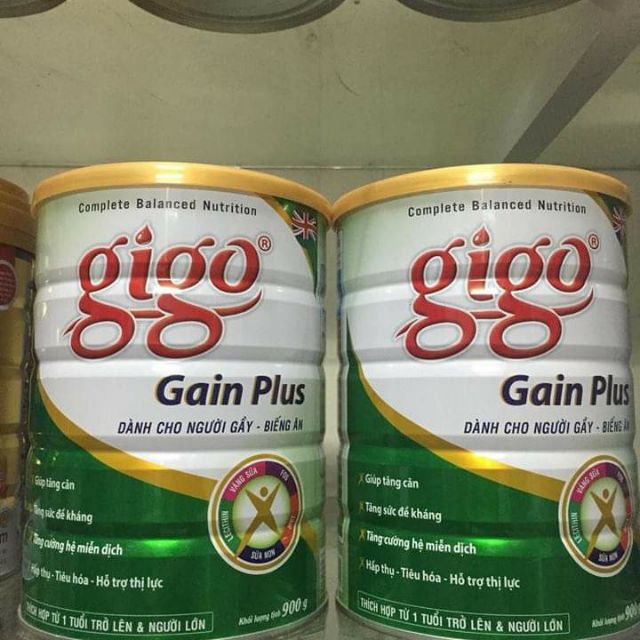 Sữa gigo gain plus 900g