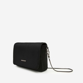 Hàng Mới Về Vascara - Túi Đeo Chéo Nhung Gân - SHO 0126 - Màu Đen - Vascara