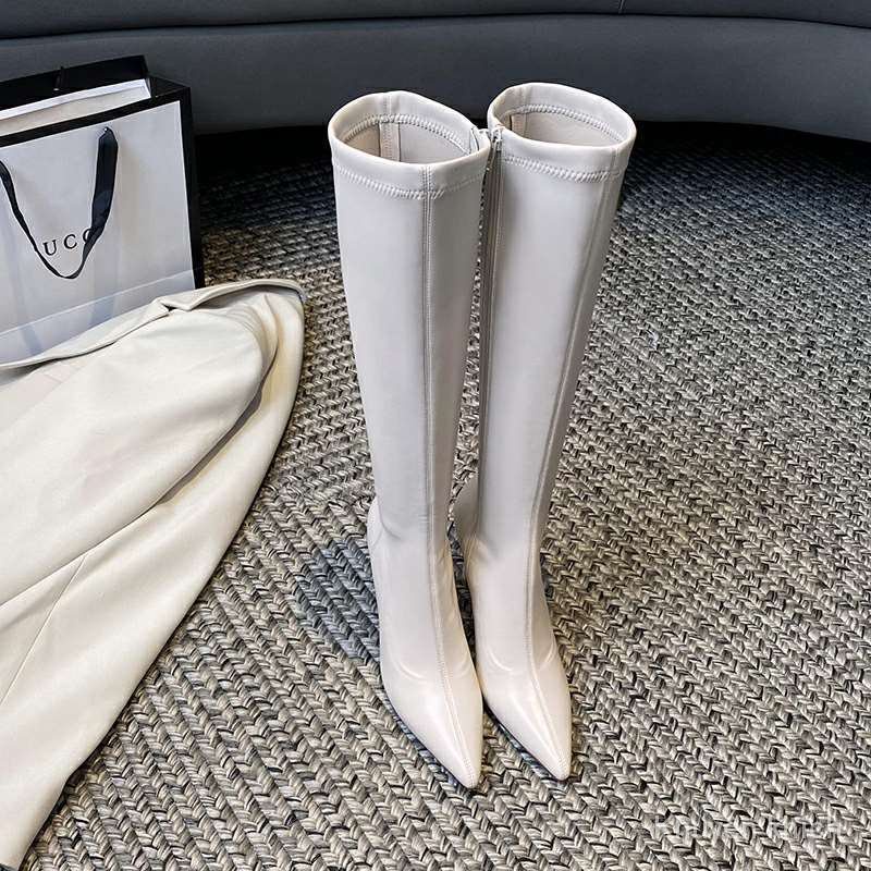 Giày bốt mũi nhọn thiết kế thời trang mùa thu đông cho nữ