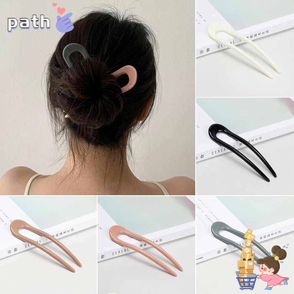 Kẹp Tóc Acrylic Phối Kim Loại Tinh Tế Thời Trang Cho Nữ