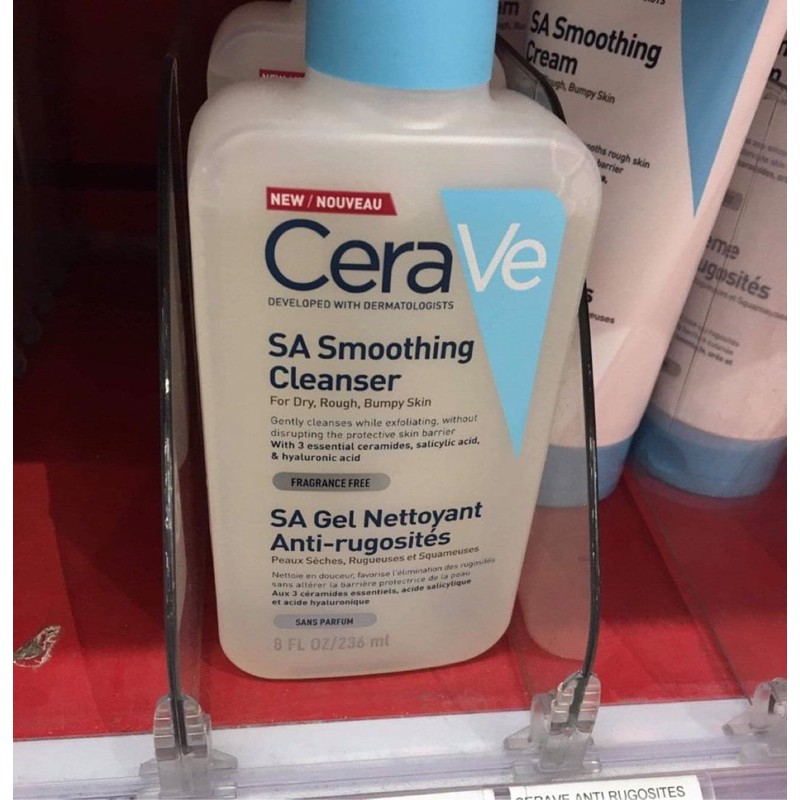 Sữa rửa mặt CERAVE SA Smoothing Cleanser 236ml (Pháp Nội Địa) Cerave da dầu mụn Anvishop | BigBuy360 - bigbuy360.vn