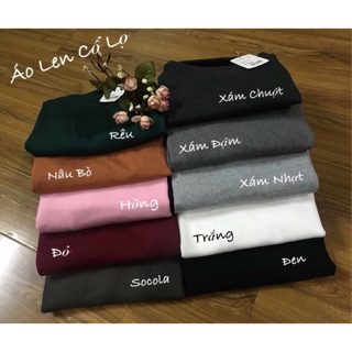 (GIẢM GIÁ)Áo len tăm cổ lọ
