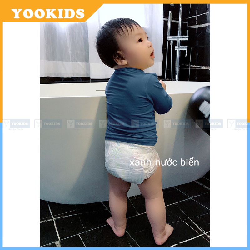 Áo giữ nhiệt cho bé YOOKIDS chất cotton mềm co giãn tốt, Áo giữ nhiệt bé trai bé gái 1 2 3 4 5 tuổi