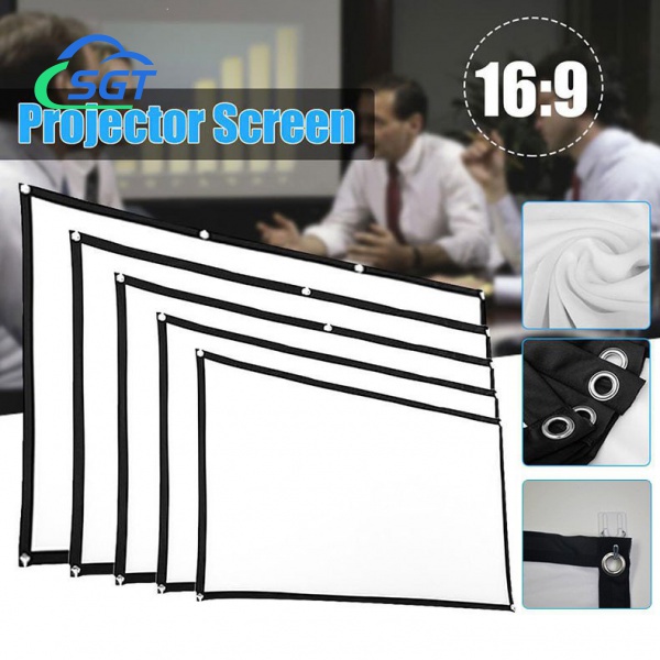 SGT Màn chiếu kích thước từ 30inch - 150inch (0.66m - 3.3m) Polyester mỏng Màn hình 16:9