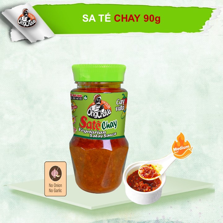 Sa Tế Chay Ông Chà Và 90gr - Cay vừa ( Vegatarian Satay Sauce)