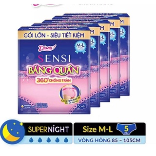 Băng vệ sinh dạng quần diana M-L 5 miếng