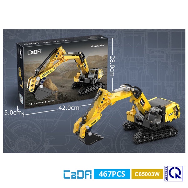 Đồ chơi lắp ráp technic mô hình Máy Xúc Excavator - Cada C65003W