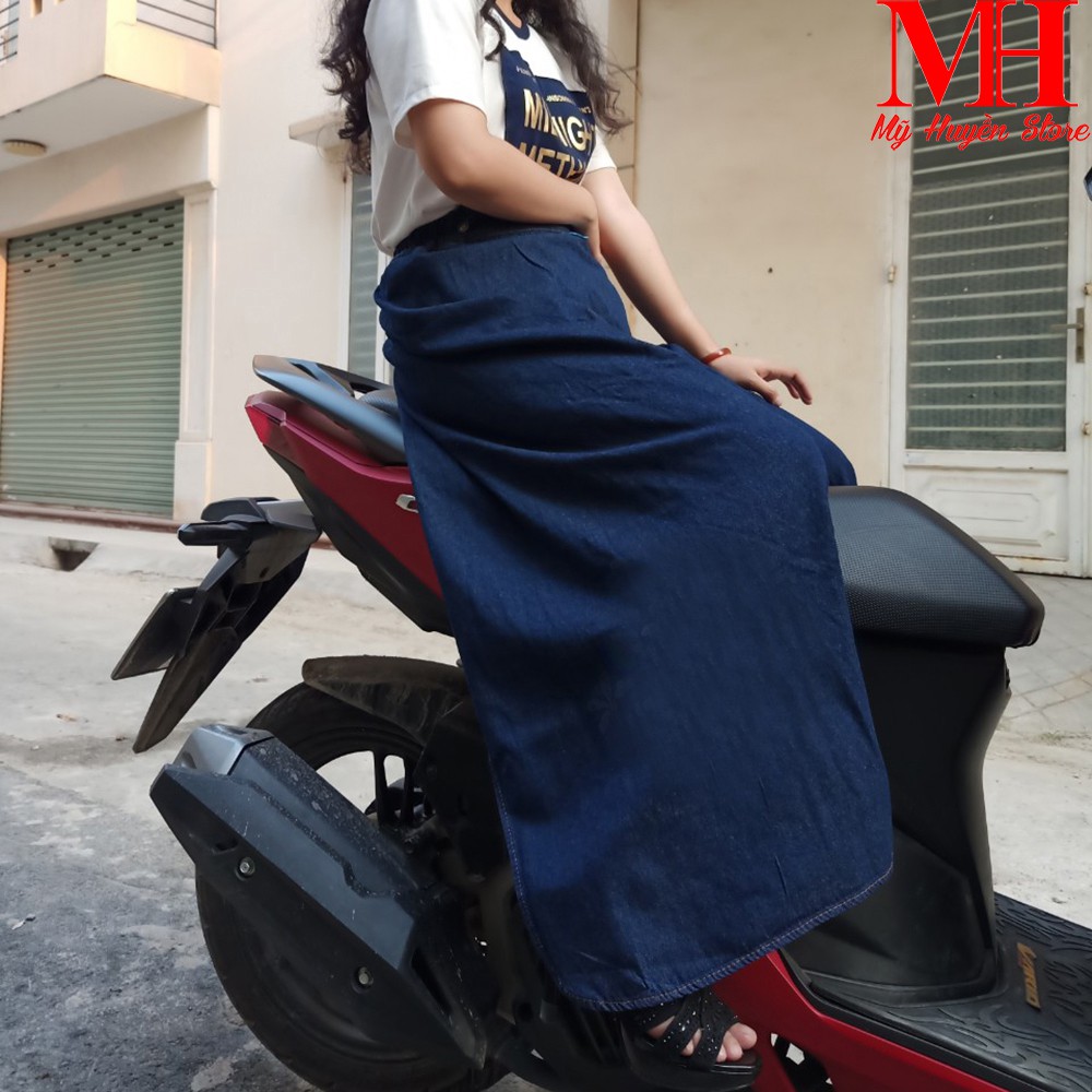 Váy Chống Nắng Dạng Quần Jean Chất Liệu Cotton Dày Dặn Và Mềm Mại Thêu Họa Tiết Có Nút Bấm Chân Tiện Lợi Mỹ Huyền Store | BigBuy360 - bigbuy360.vn