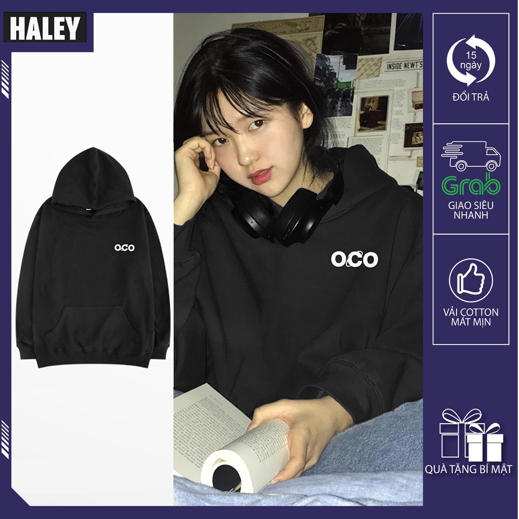 Áo Hoodie OCO Nam Nữ unisex Chất nỉ bông đẹp thu đông phong cách Hàn Quốc cá tính mã HD240 Quà tặng ngẫu nhiên