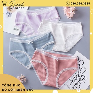 Quần lót Cotton tăm viền ren 5362