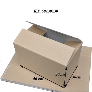 [Hộp Trơn] Bộ 20 thùng carton size 50x30x30 cm - Thùng Xếp Chồng