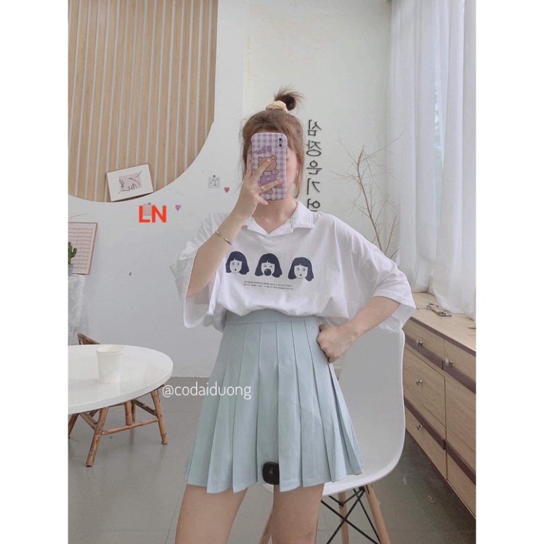 Áo polo croptop ba cô gái LN0421