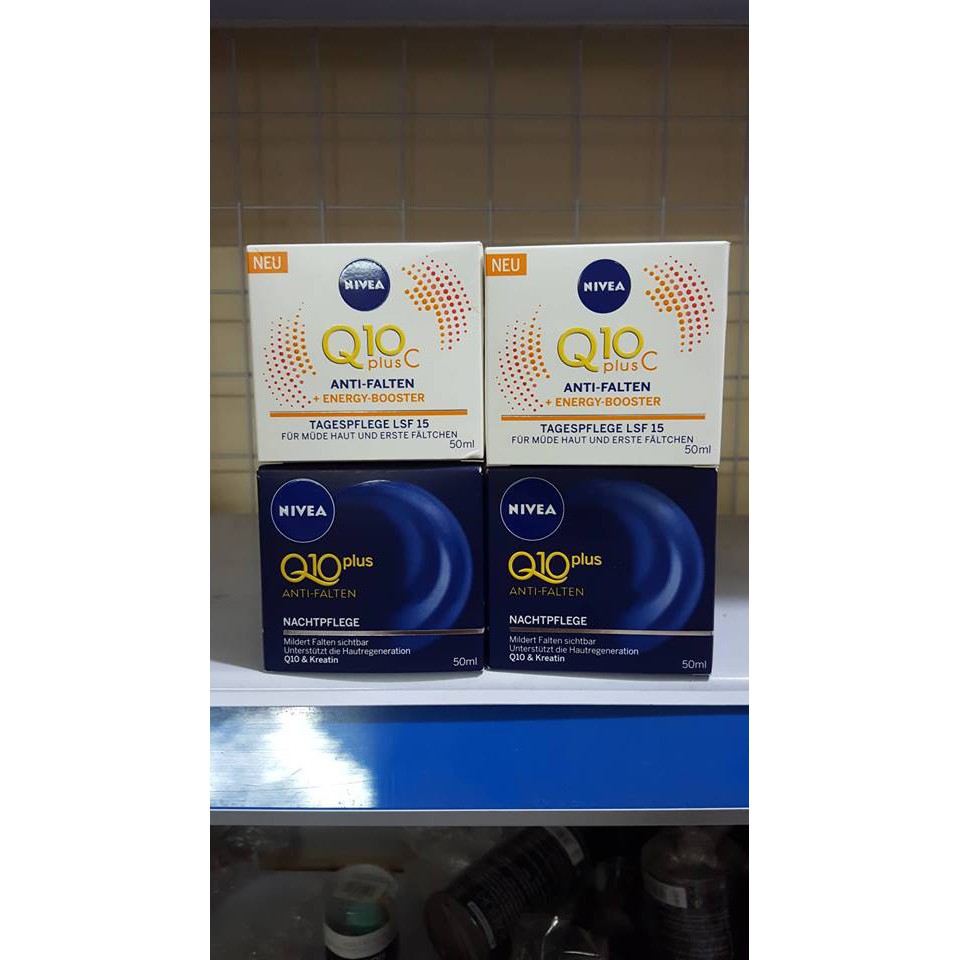 (CHÍNH HÃNG ) ( HÀNG ĐỨC XÁCH TAY BILL)Kem dưỡng da Nivea Q10 Plus Anti Falten mẫu mới, xách tay Đức