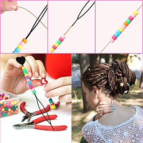 Dụng Cụ Tết Tóc Hình Trái Tim/Đen Nhỏ Gọn Thông Dụng