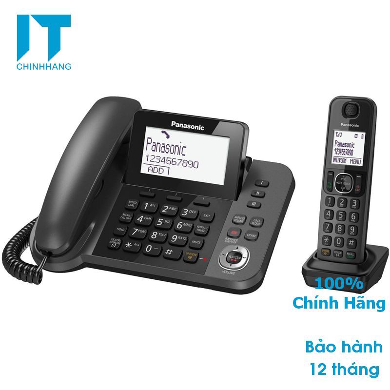 Điện thoại bàn không dây Panasonic KX-TGF320 - Hàng Chính Hãng