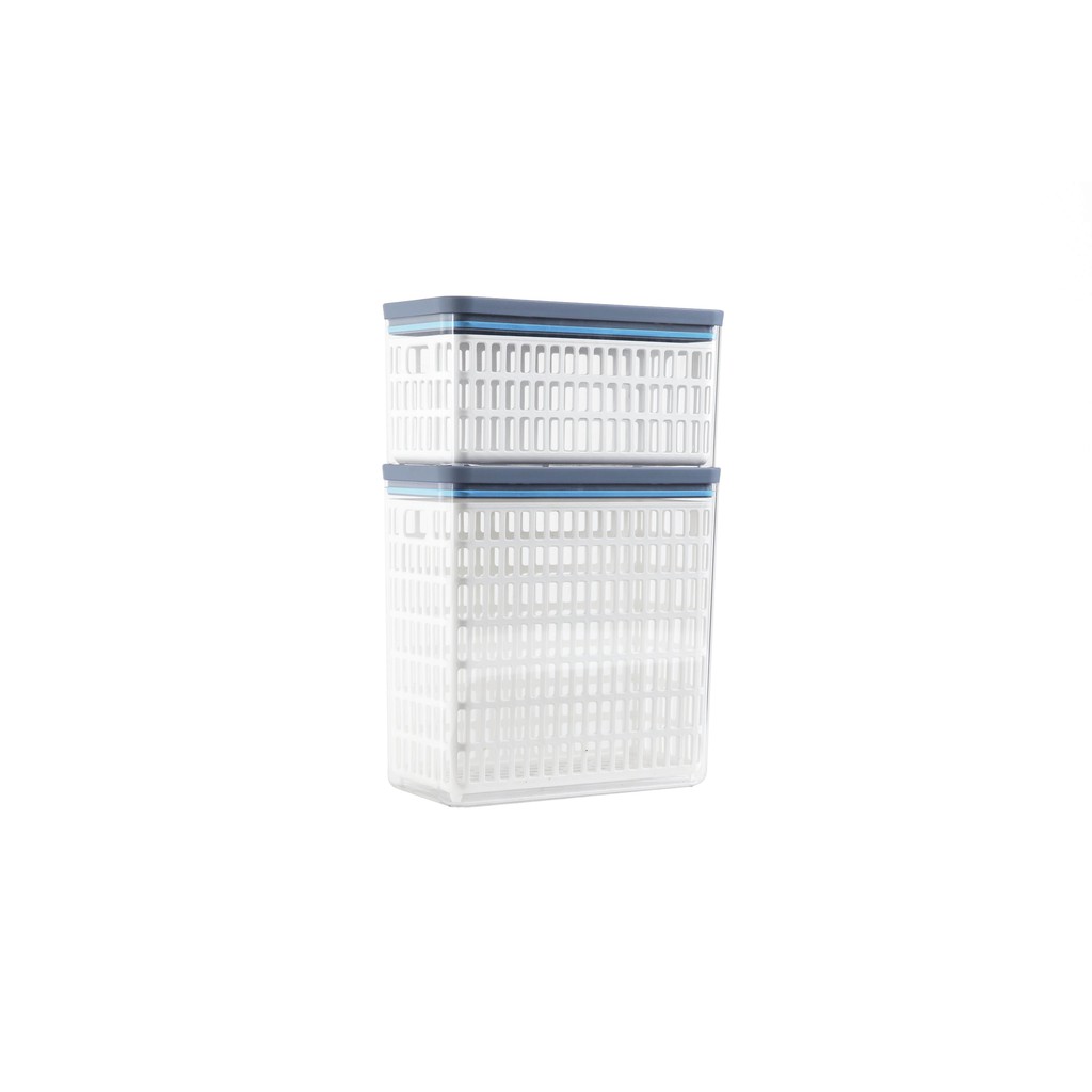 BỘ 2 HỘP ĐỰNG THỰC PHẨM KÈM RỔ NORA FITIS -FS-05E1