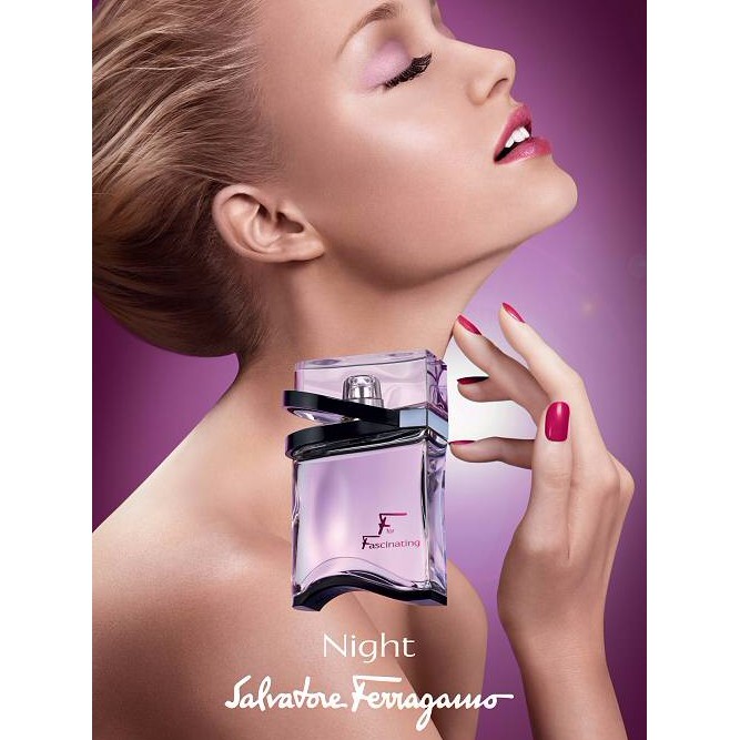 Nước hoa nữ cao cấp authentic F For Fascinating Night Perfume by Salvatore Ferragamo 90ml (Ý)