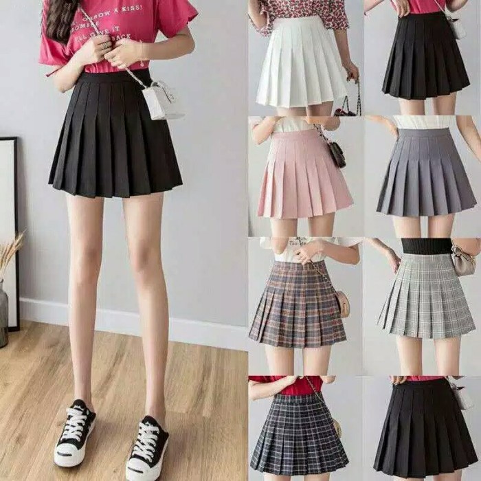 Váy Tennis mini Hàn Quốc - Xanh Da Trời, M