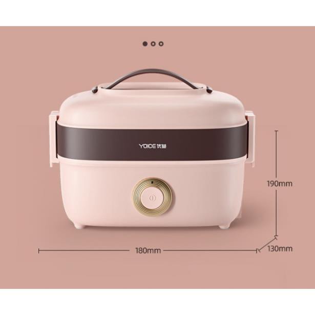 [Giá sập sàn] Hộp cơm cắm điện YOICE Y-FH13A, 2 tầng 4 ngăn, nấu chín, hâm nóng, giữ nhiệt cho thức ăn | BigBuy360 - bigbuy360.vn