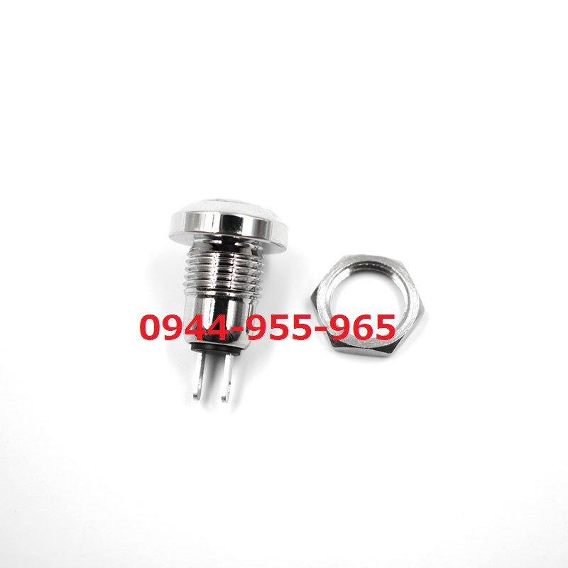 Công tắc 8mm kim loại nhả - 8mm momentary push button switch