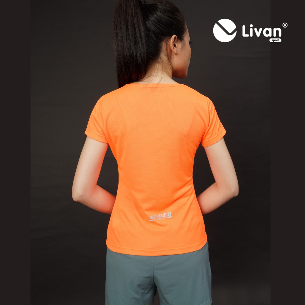 Áo Chạy Bộ Nữ Siêu Nhẹ Running LIVAN SPORT Thoáng Mát Nhanh Khô LV23211109