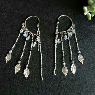 Khuyên tai thanh khâu hồ cổ trang khuyên vành tai