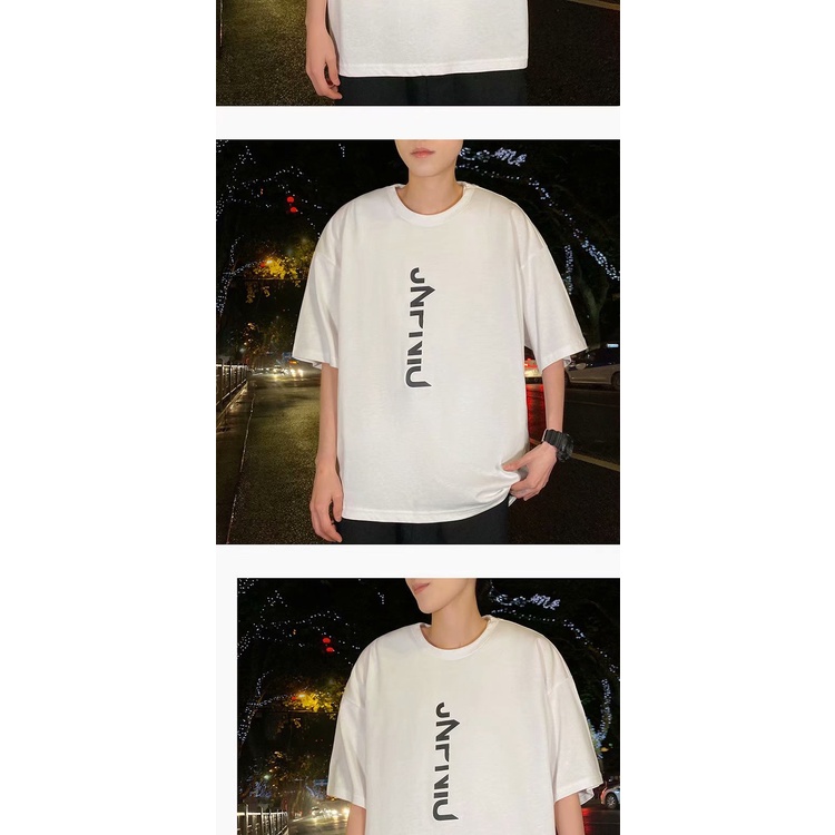 Áo thun dáng rộng tay ngắn phong cách Hàn Quốc cho nam và nữ size M-8XL