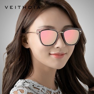 Kính râm VEITHDIA phân cực phong cách mắt mèo 2019 cho nữ