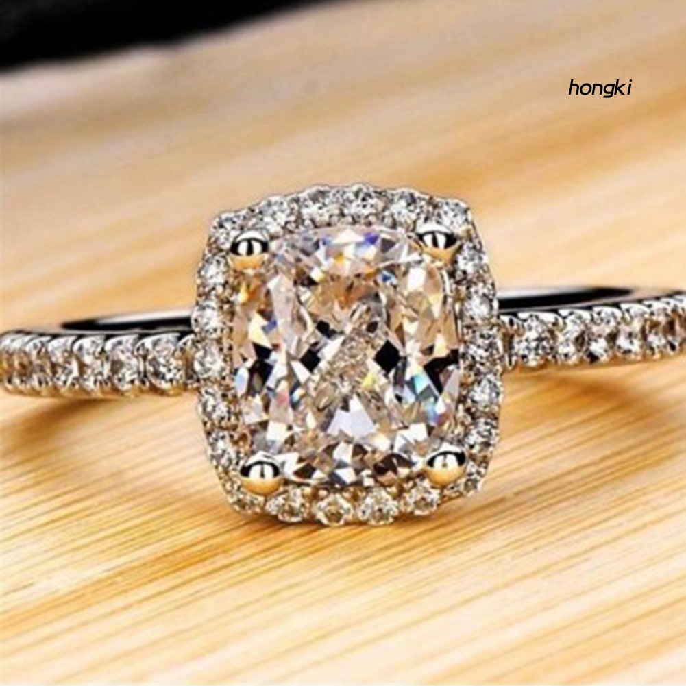 Nhẫn Đính Đá Zircon Thời Trang Cho Nữ