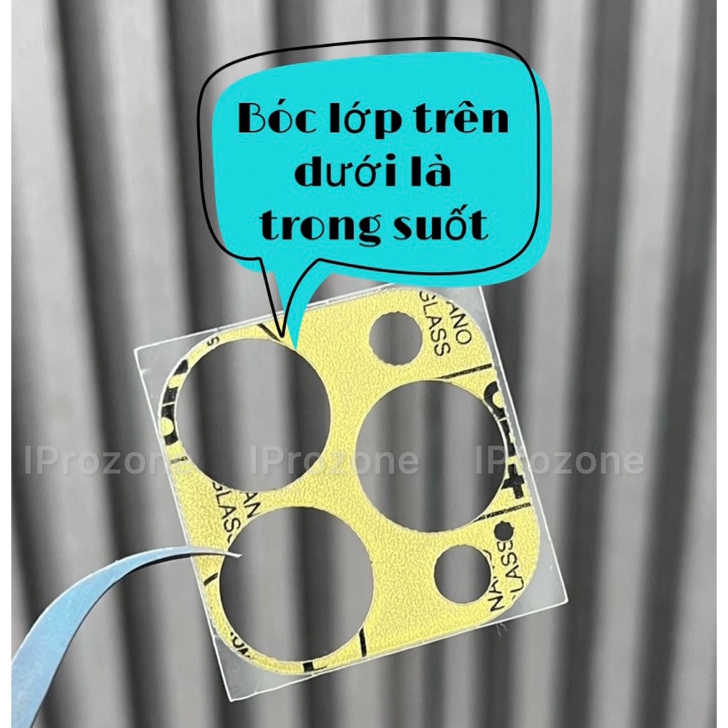 Tấm dán đế camera cho IPhone 15 Pro Max , 15 Pro , 14 Promax, 13 Promax ,12 Promax ,11 Promax bảo vệ đế camera khỏi xước